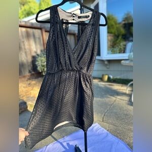 Ark & Co. Keyhole Back Polkadot Skater Dress Size M